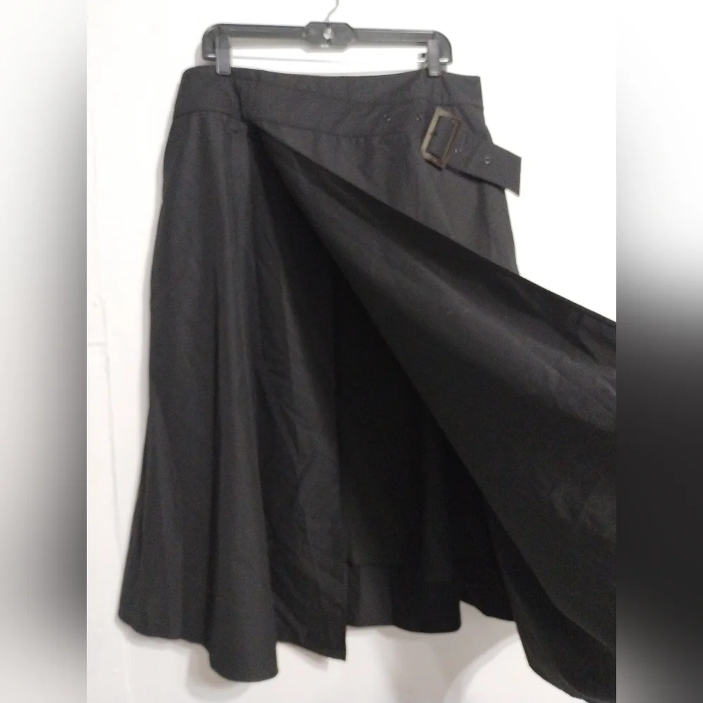 S. Deer Concept Elegant Black A-Line Skirt (2XL)
